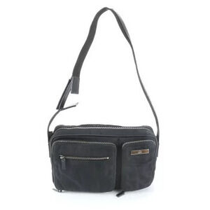 Gucci leather shoulder bag messenger business tote black